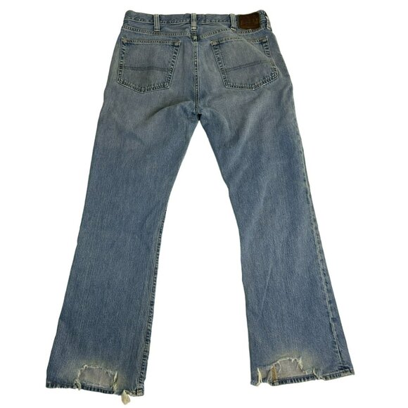 Polo Ralph Lauren Men's Jeans 36x32 Medium Wash Cowboy Bootcut Leg Cotton Denim - Picture 2 of 10